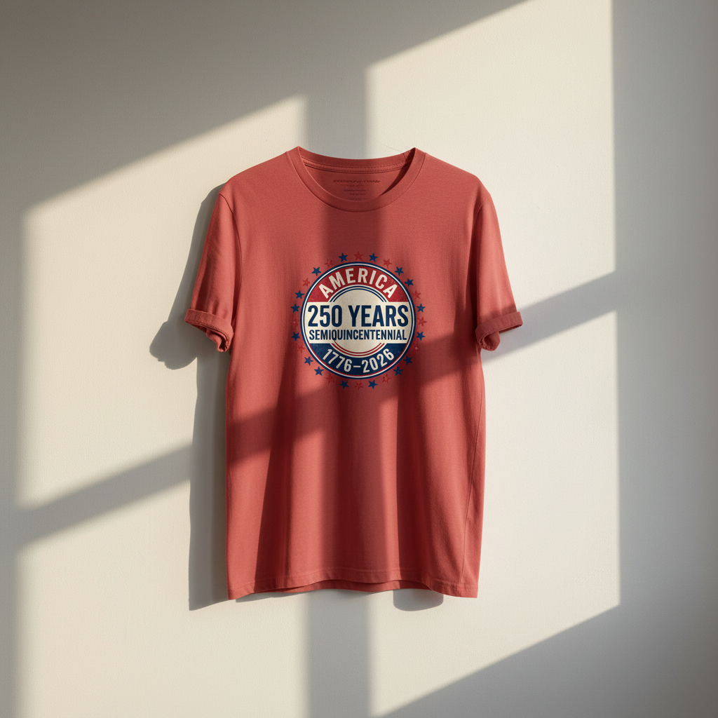 America 250 Years Semiquincentennial Commemorative Heritage Emblem (1776–2026) T-Shirt