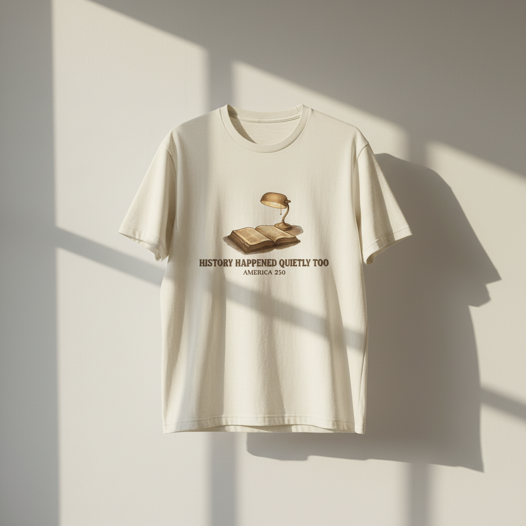 History Happened Quietly Too — America 250 Tee