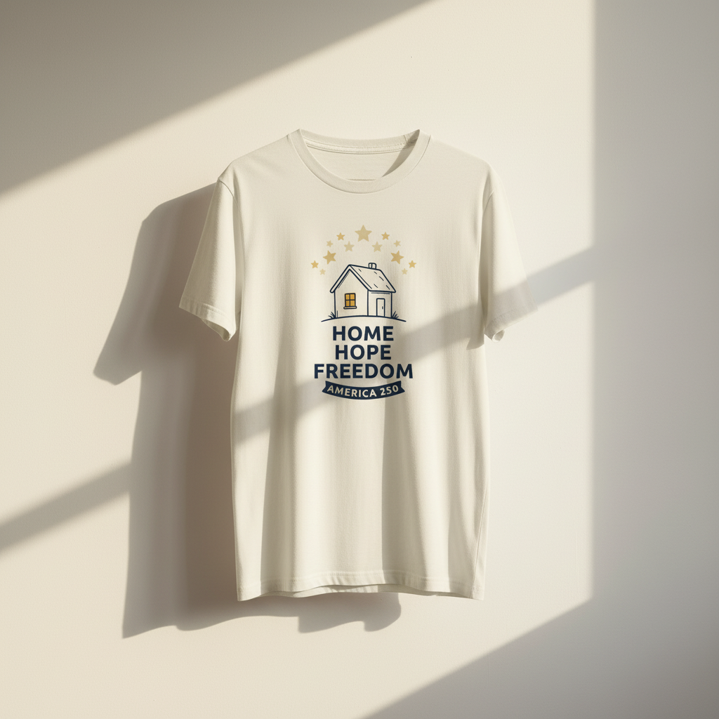Home, Hope, Freedom — America 250 Tee