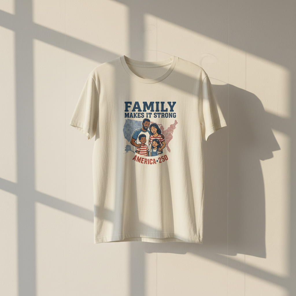 Family Makes It Strong — A Commemorative America 250 Heritage Tee