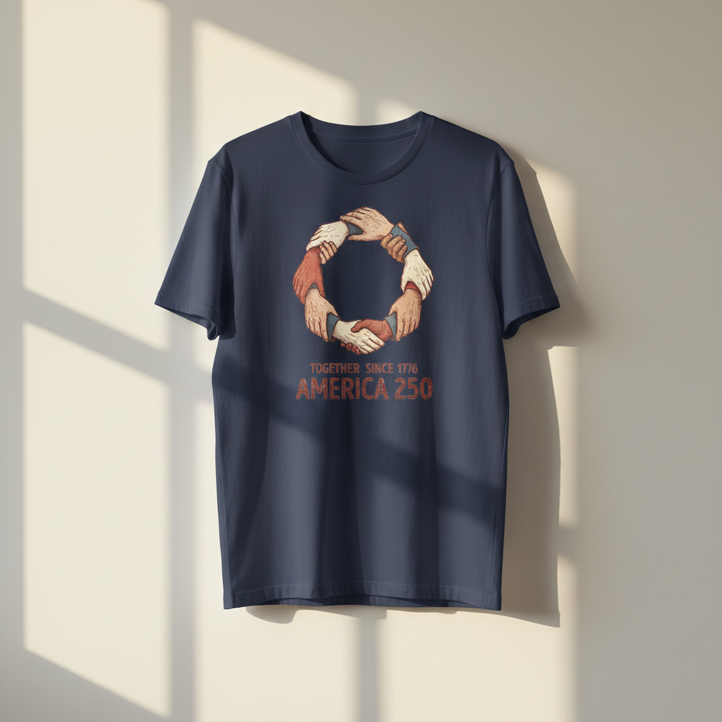 Together Since 1776 – America 250 United Hands of Freedom T-Shirt