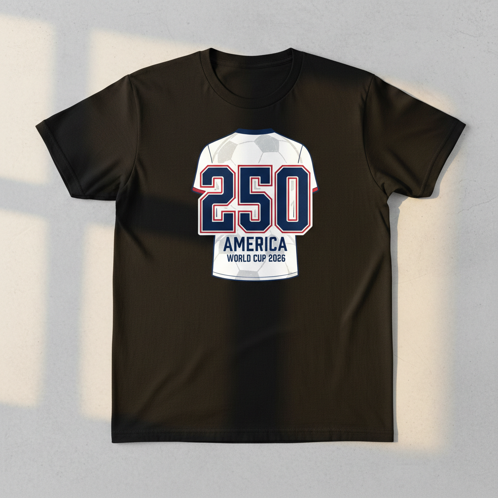 America 250 Jersey Tribute Tee – World Cup 2026 Edition