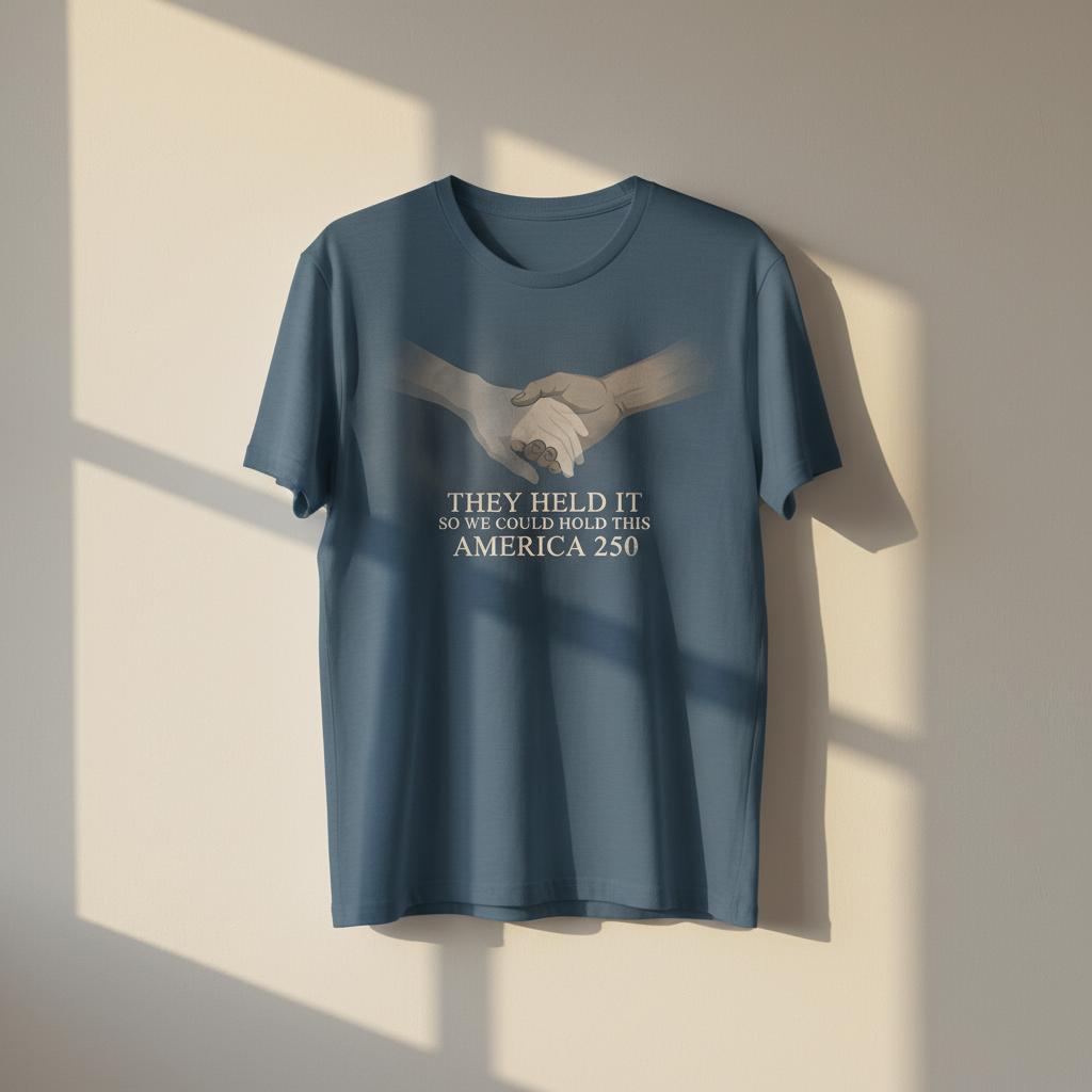 Holding the Future — America 250 Heritage Tee