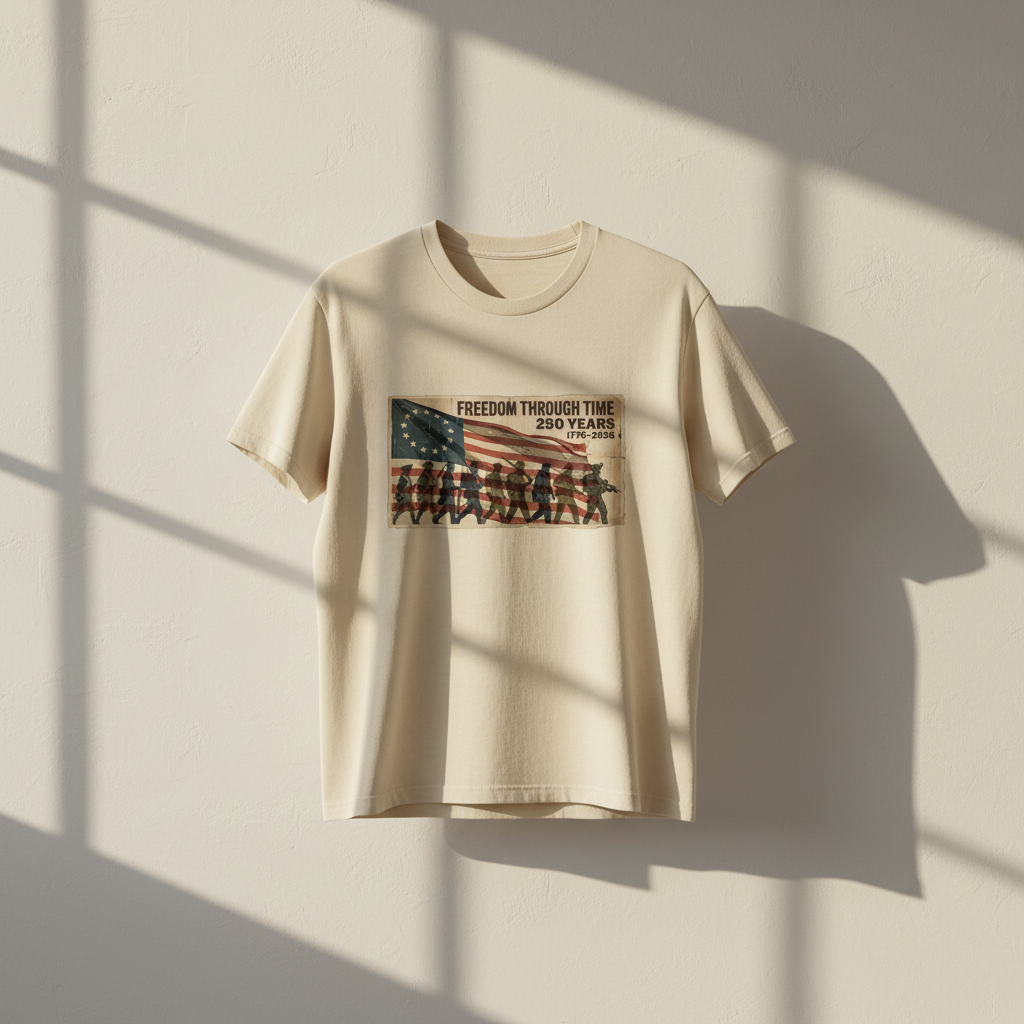 Freedom Through Time — America 250 Heritage Tee