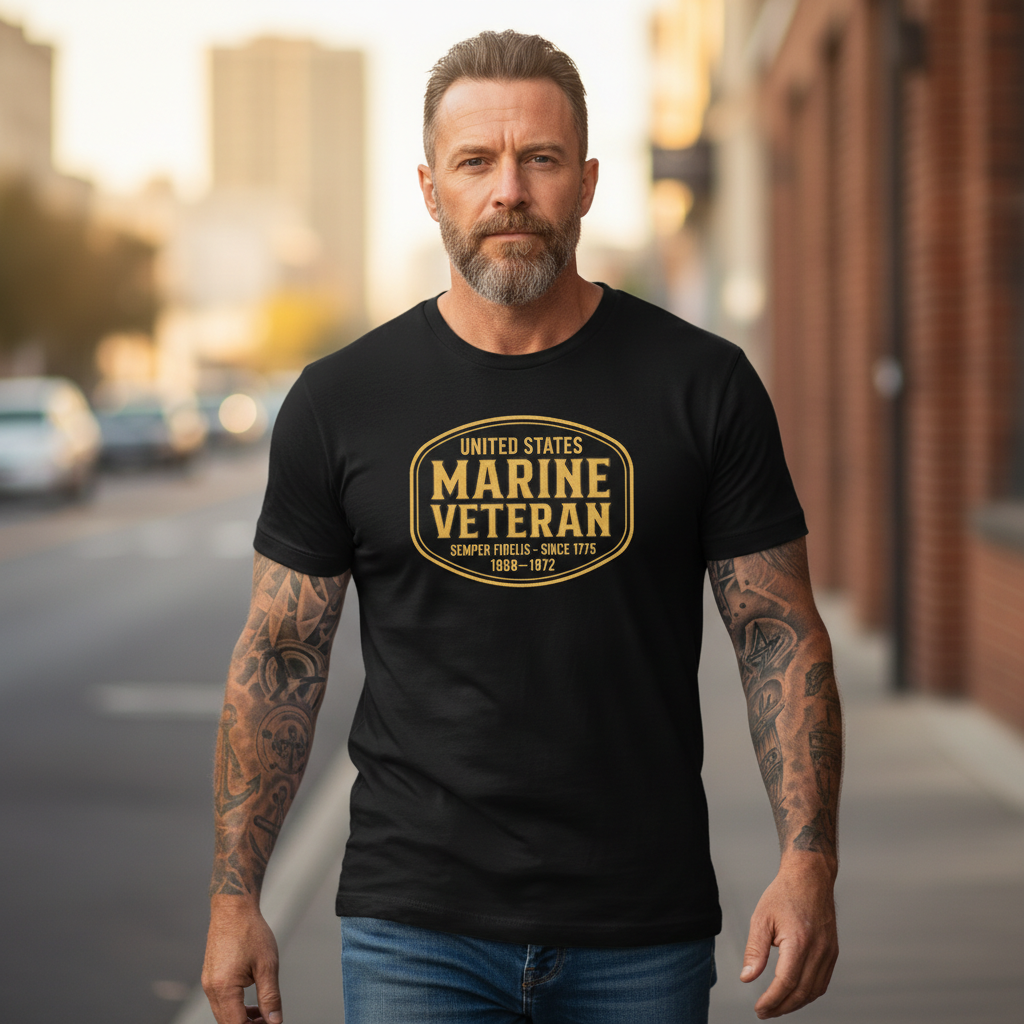 "Once a Marine, Always a Marine" Vietnam Veteran Era Tee
