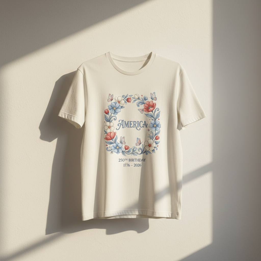 Floral Celebration — America 250 Heritage Tee
