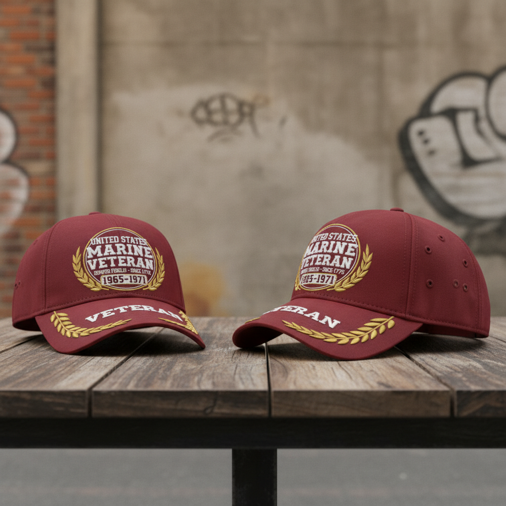 The Sentinel: Custom Marine Veteran Embroidered Hat