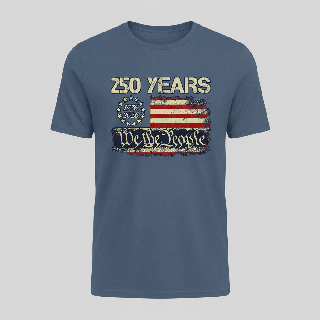 We the People – 250 Years of American Unity, Liberty, and Constitutional Legacy (1776–2026) T-Shirt