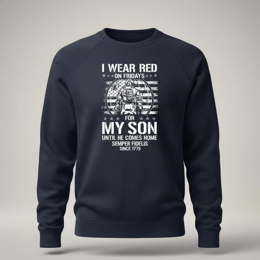 USMC Semper Fi Crewneck - Patriotic Marine Corps Since 1775 Graphic Sweatshirt