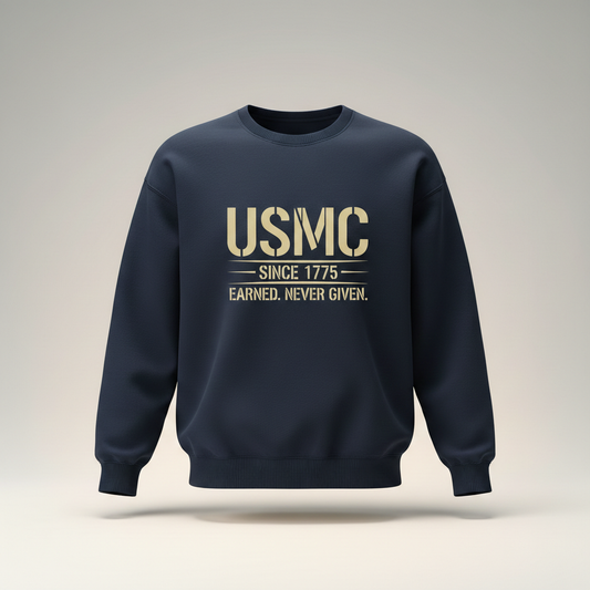 United States Marine Corps Veteran Sweatshirt - Served 1975-1979 - Semper Fi Military Apparel