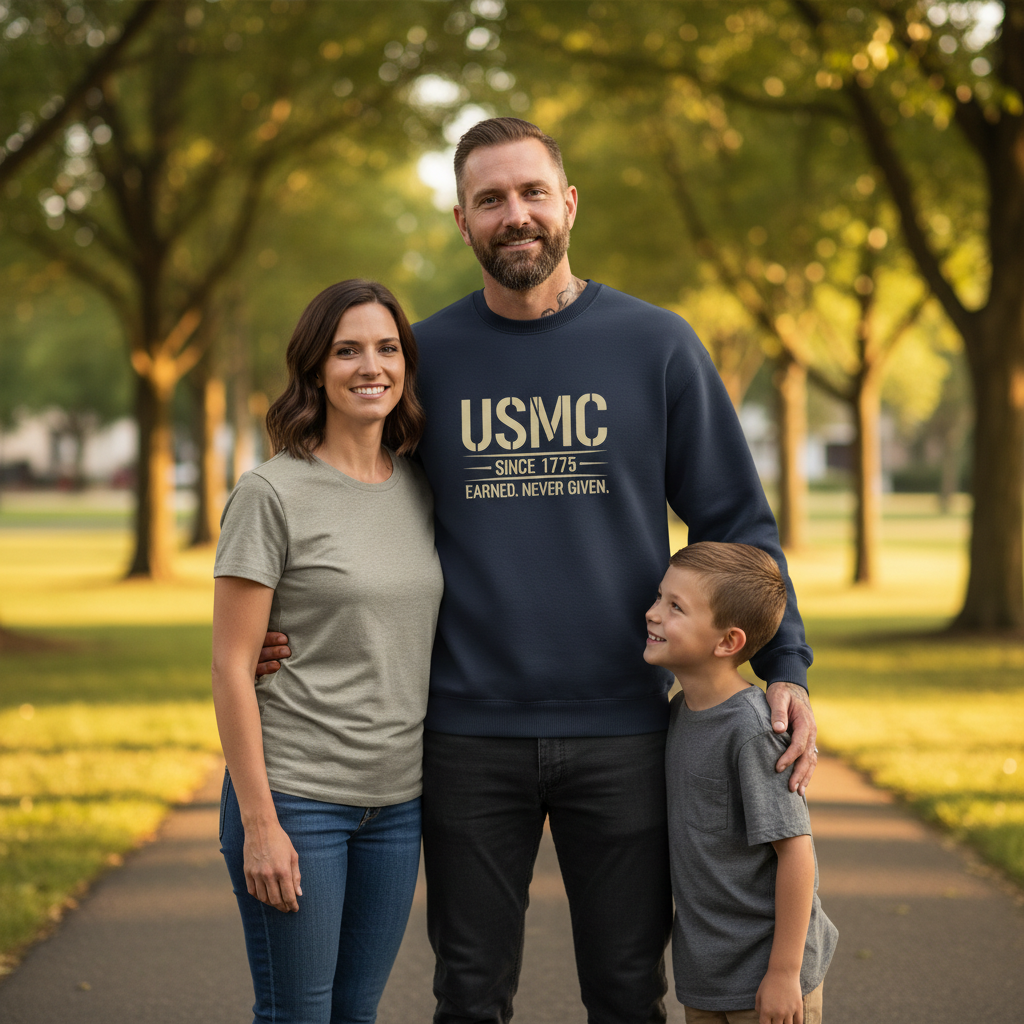 United States Marine Corps Veteran Sweatshirt - Served 1975-1979 - Semper Fi Military Apparel