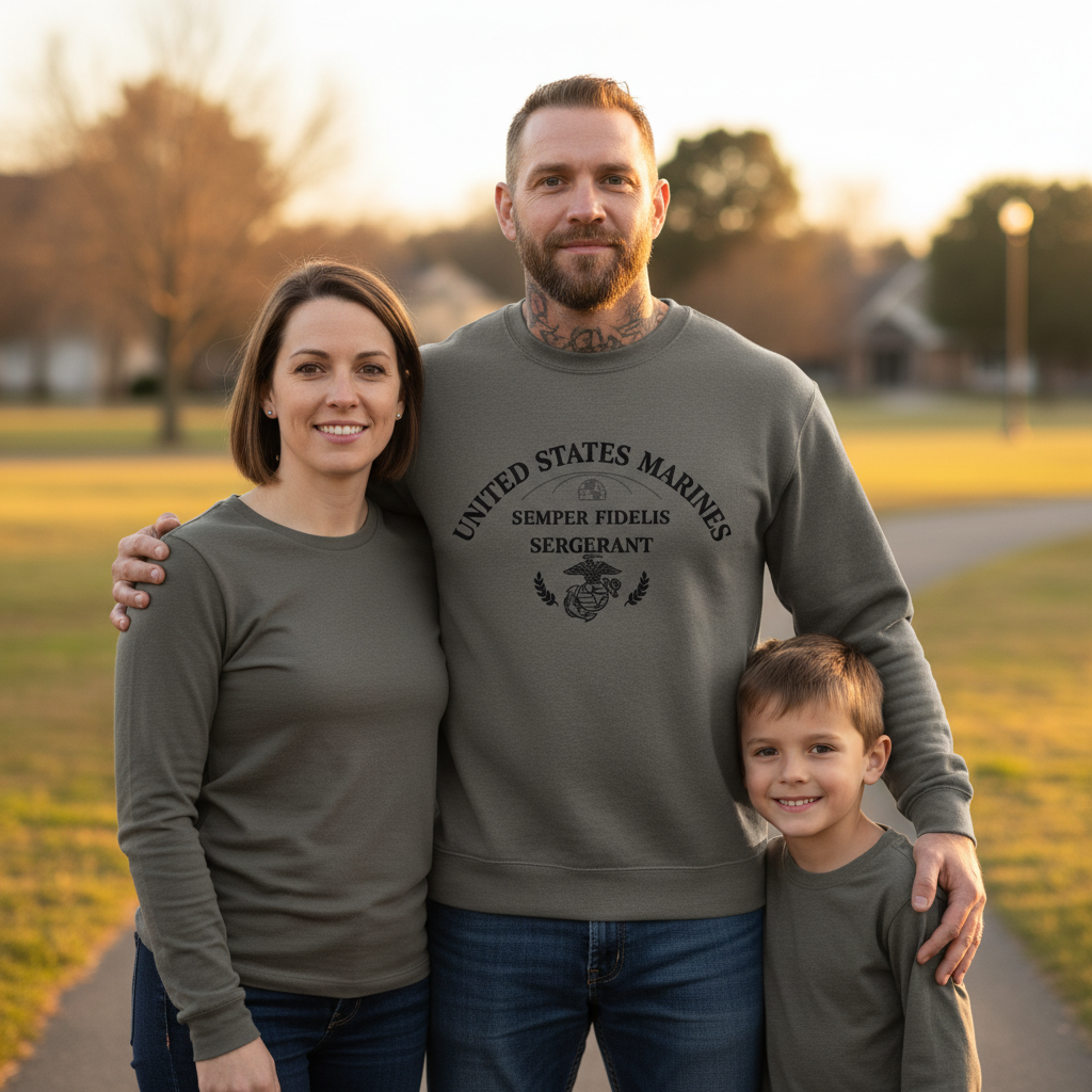 USMC Sergeant Semper Fi Tradition Arch Sweatshirt