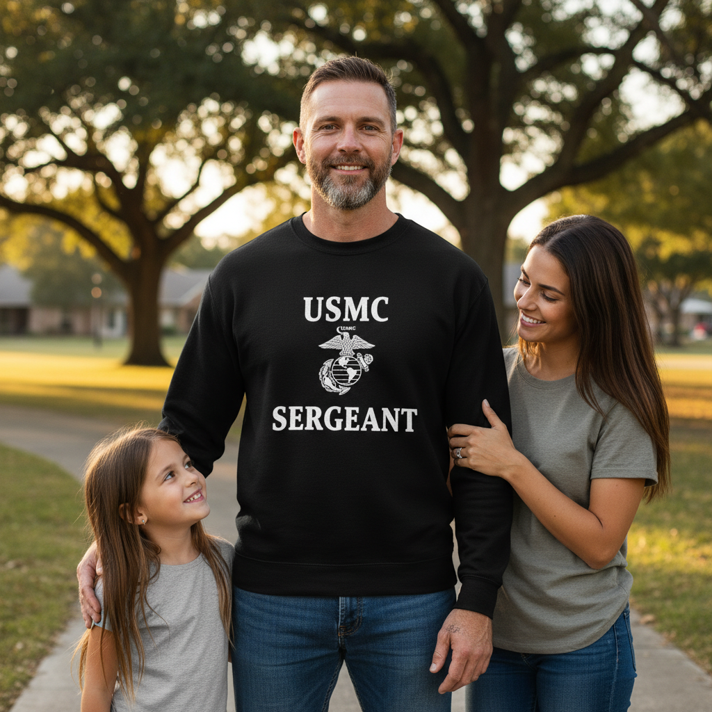 USMC Sergeant Semper Fi Bold Signature Sweatshirt