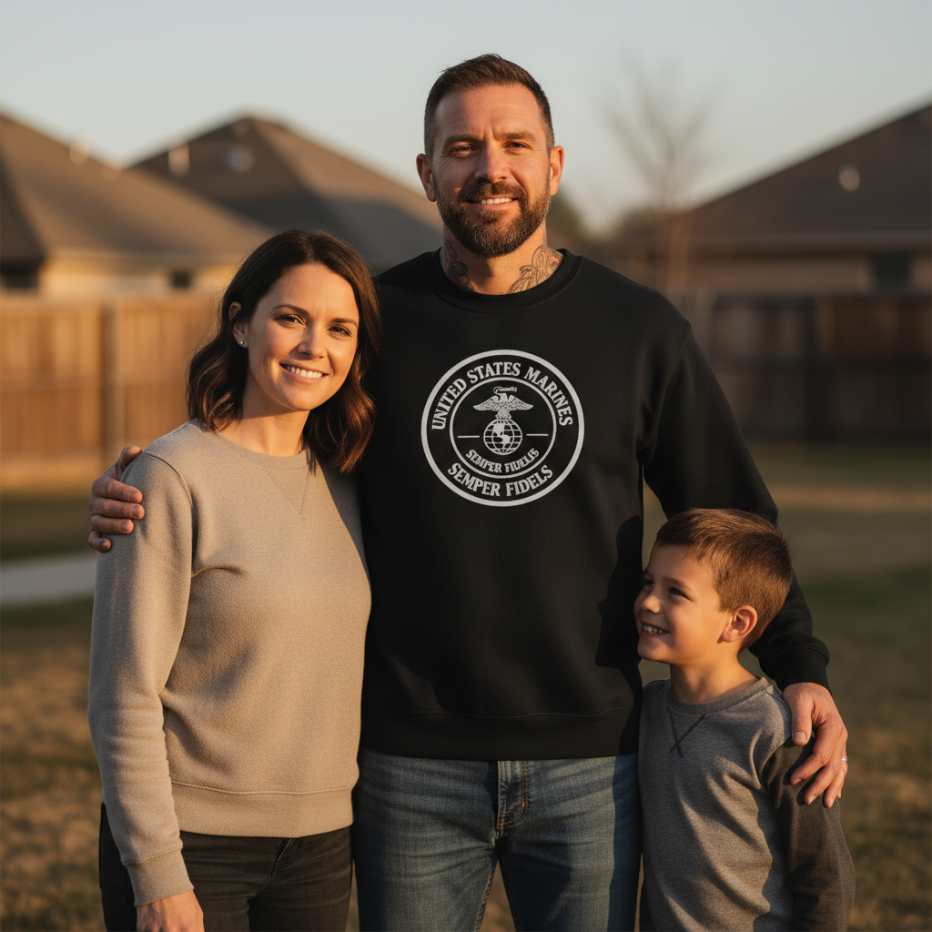 USMC Semper Fidelis Legacy Medal Sweatshirt