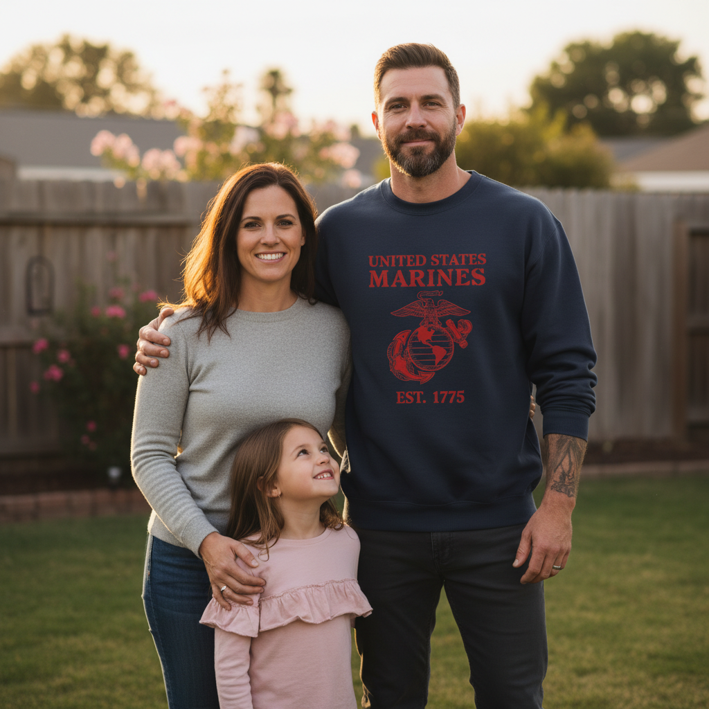 USMC Eagle Globe and Anchor Graphic Pullover - Men's & Women's