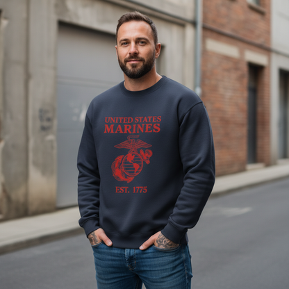 USMC Eagle Globe and Anchor Graphic Pullover - Men's & Women's