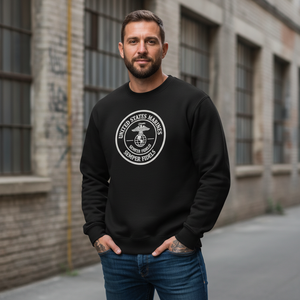 USMC Semper Fidelis Legacy Medal Sweatshirt