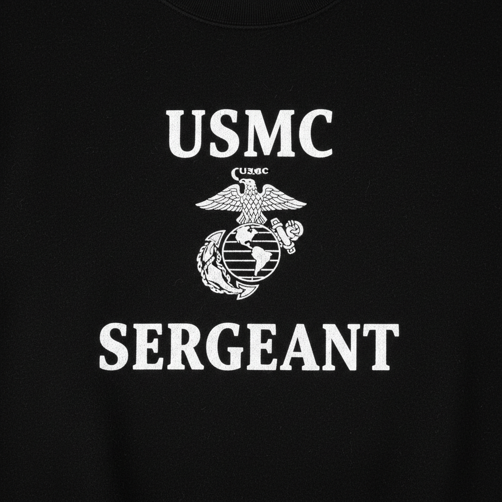 USMC Sergeant Semper Fi Bold Signature Sweatshirt