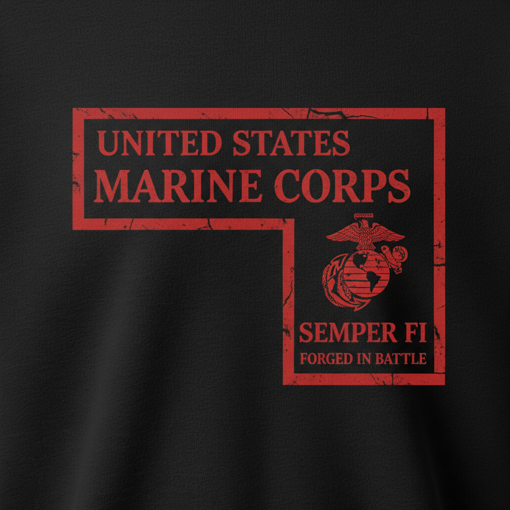 USMC United States Marine Corps Semper Fi Men’s Crewneck Sweatshirt
