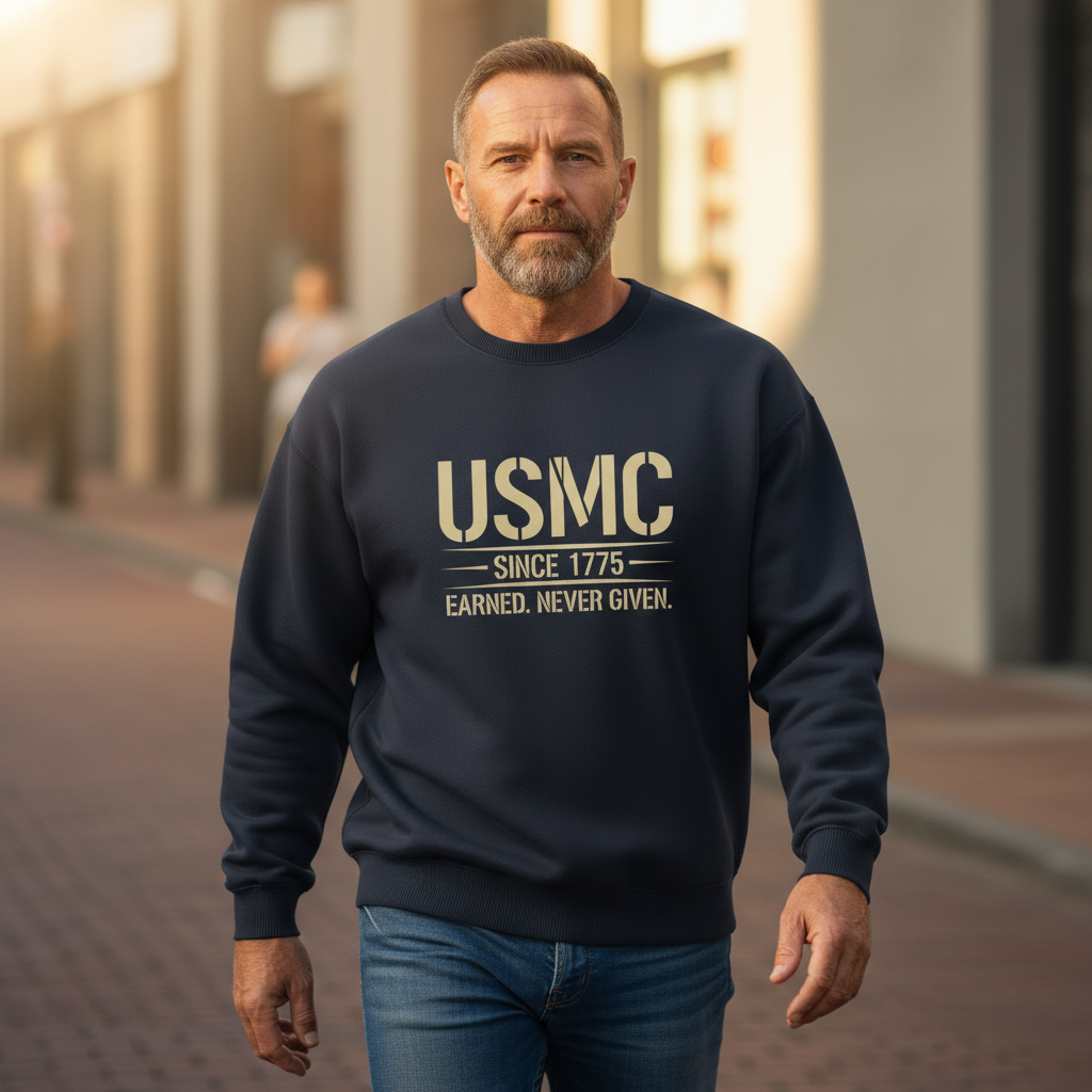 United States Marine Corps Veteran Sweatshirt - Served 1975-1979 - Semper Fi Military Apparel