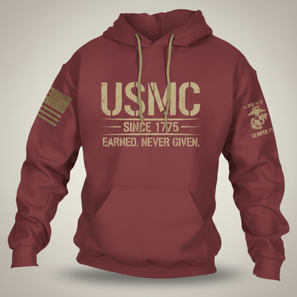 USMC Legacy 1775 Distressed Hoodie