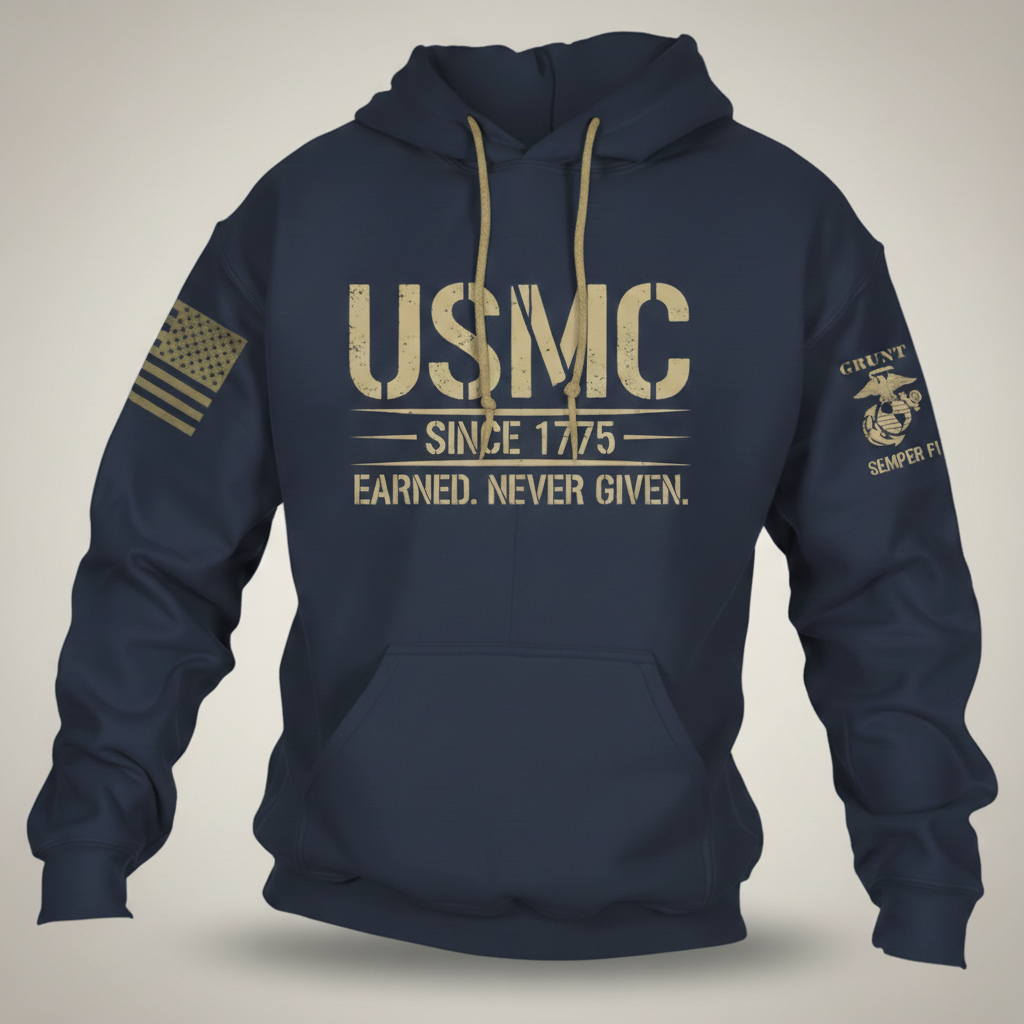 USMC Legacy 1775 Distressed Hoodie