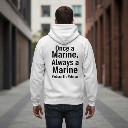 US Marine Veteran Hoodie - Vietnam Era 1968-1972 - Semper Fi Men's Sweatshirt