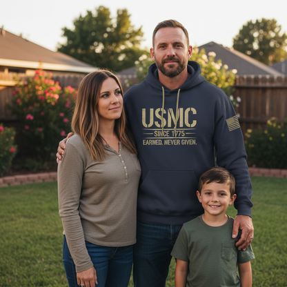 USMC Legacy 1775 Distressed Hoodie