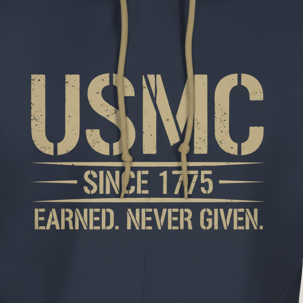 USMC Legacy 1775 Distressed Hoodie