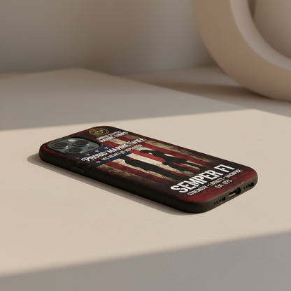 Proud Marine Wife "My Heart Is Deployed" Phone Case | USMC Semper Fi Tribute
