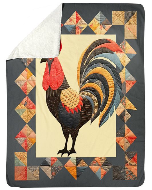 Chicken Cock Farm Large Blanket