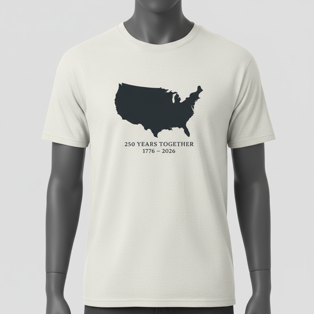Solidarity Map — America 250 Heritage Tee