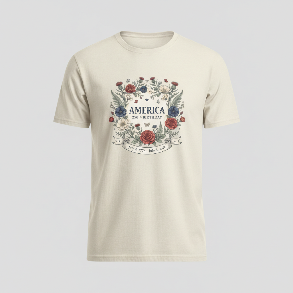 Eternal Wreath — America 250 Heritage Tee