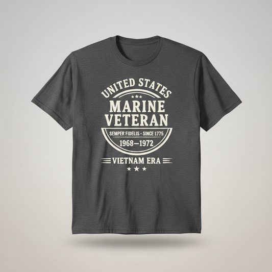 United States Marine Corps Veteran Shirt - Vietnam War 1968-1972