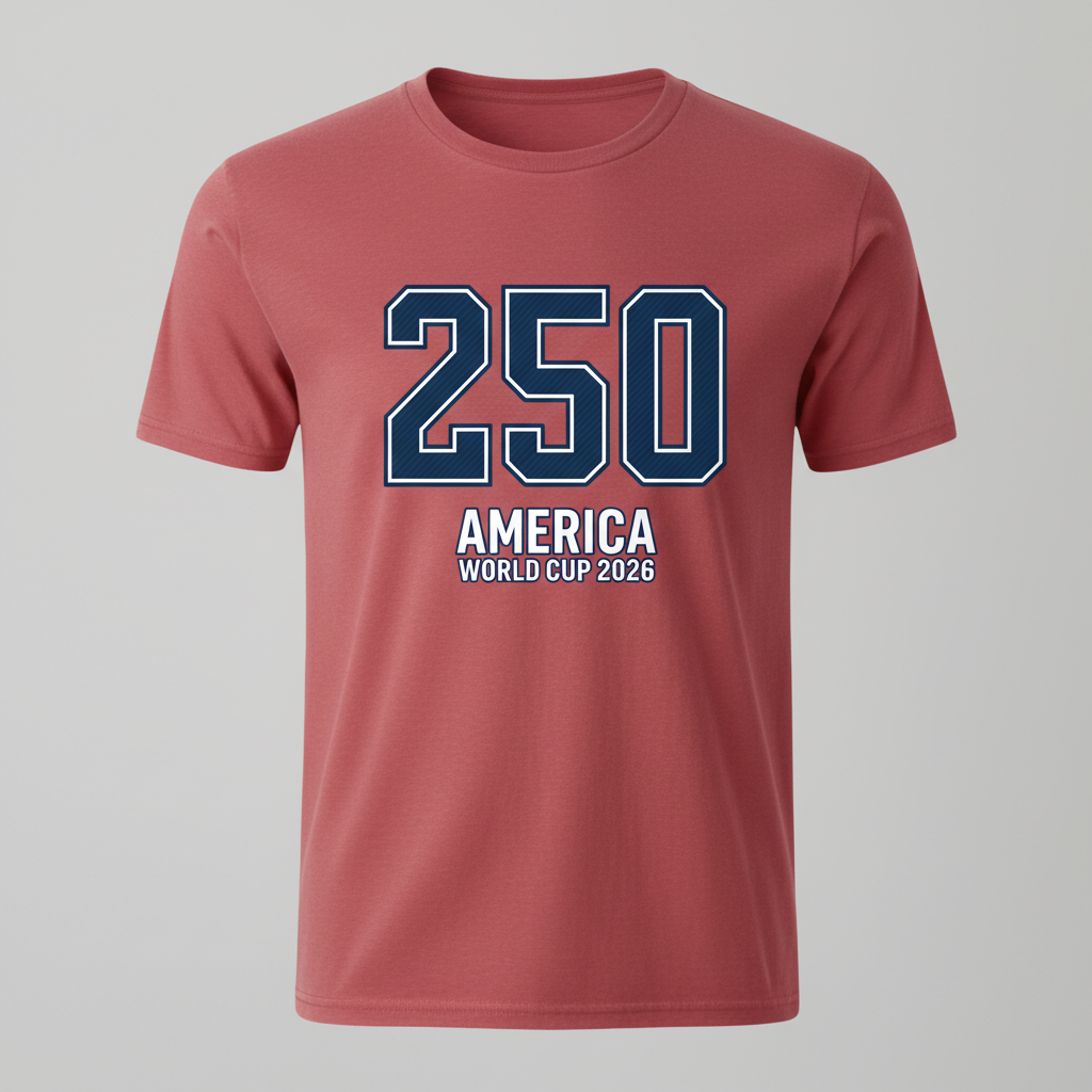 America 250 Varsity Number Tee – World Cup 2026 Special Edition
