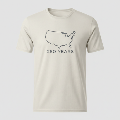 Minimalist Map — America 250 Heritage Tee