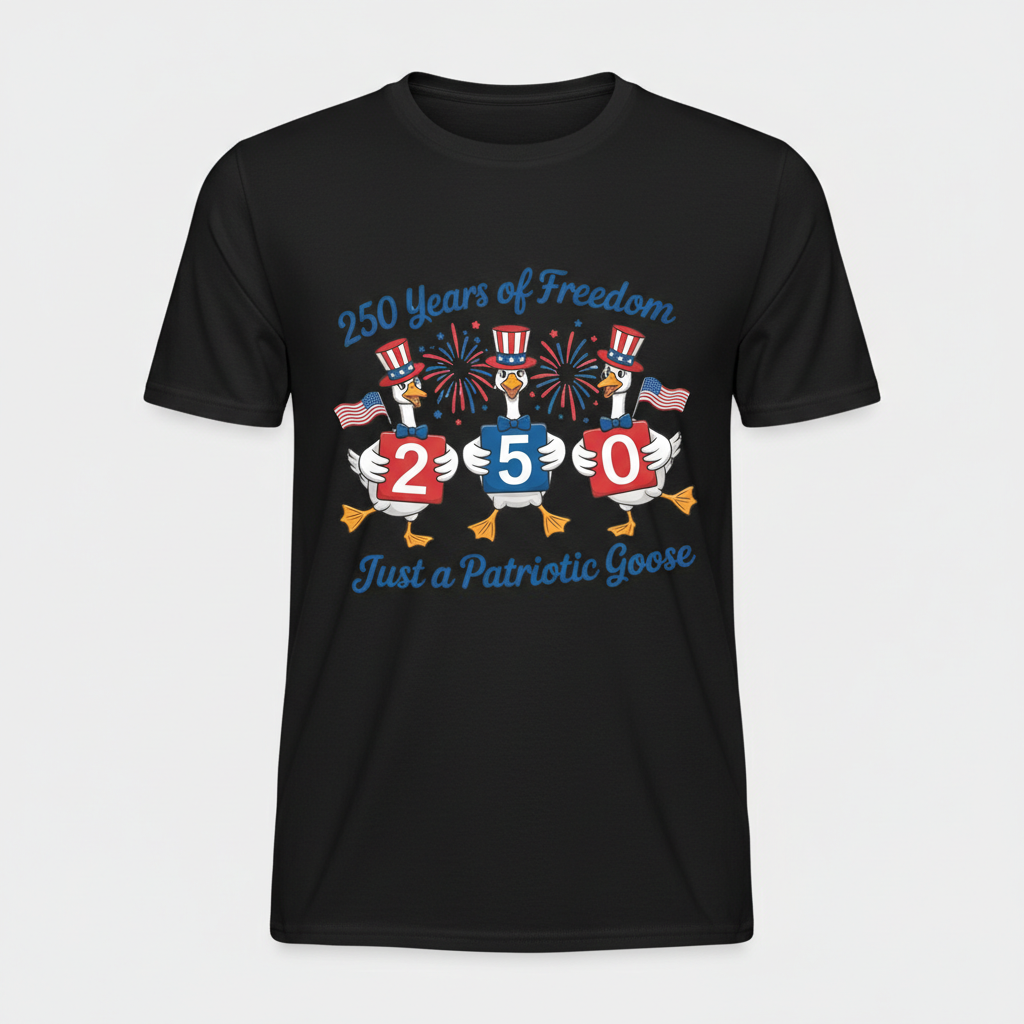 America 250 – Patriotic Goose Parade T-Shirt