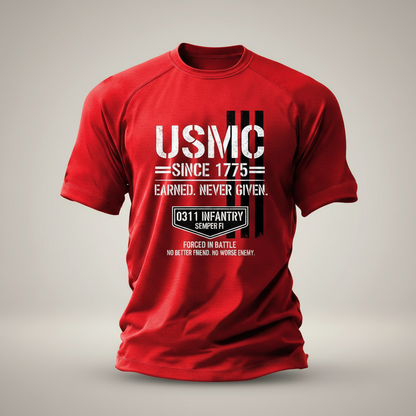 USMC "0311 Infantry" No Better Friend No Worse Enemy Tee