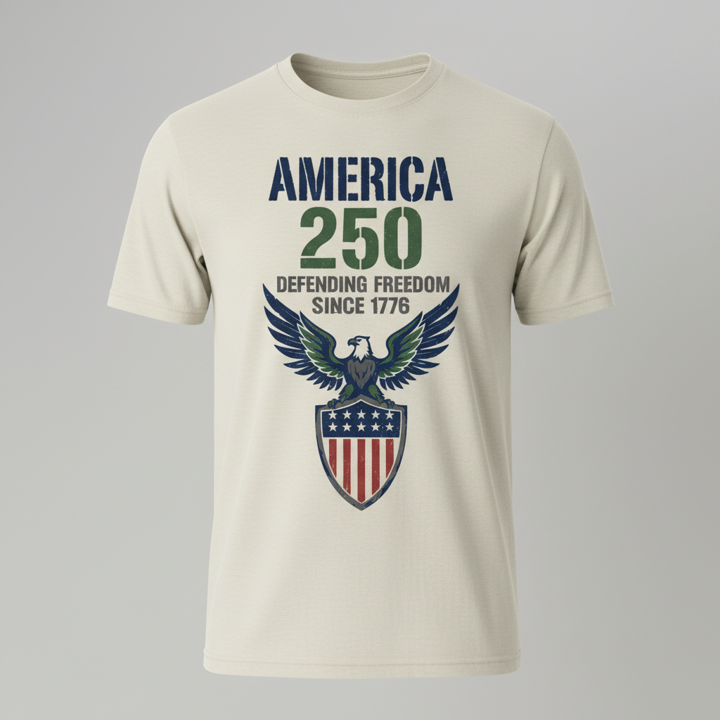 America 250 — Defending Freedom Since 1776 T-Shirt