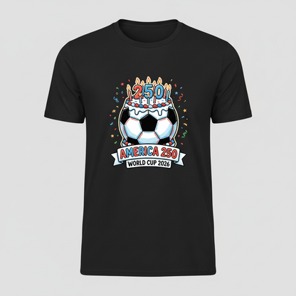 America 250 Birthday Celebration Soccer Tee – World Cup 2026