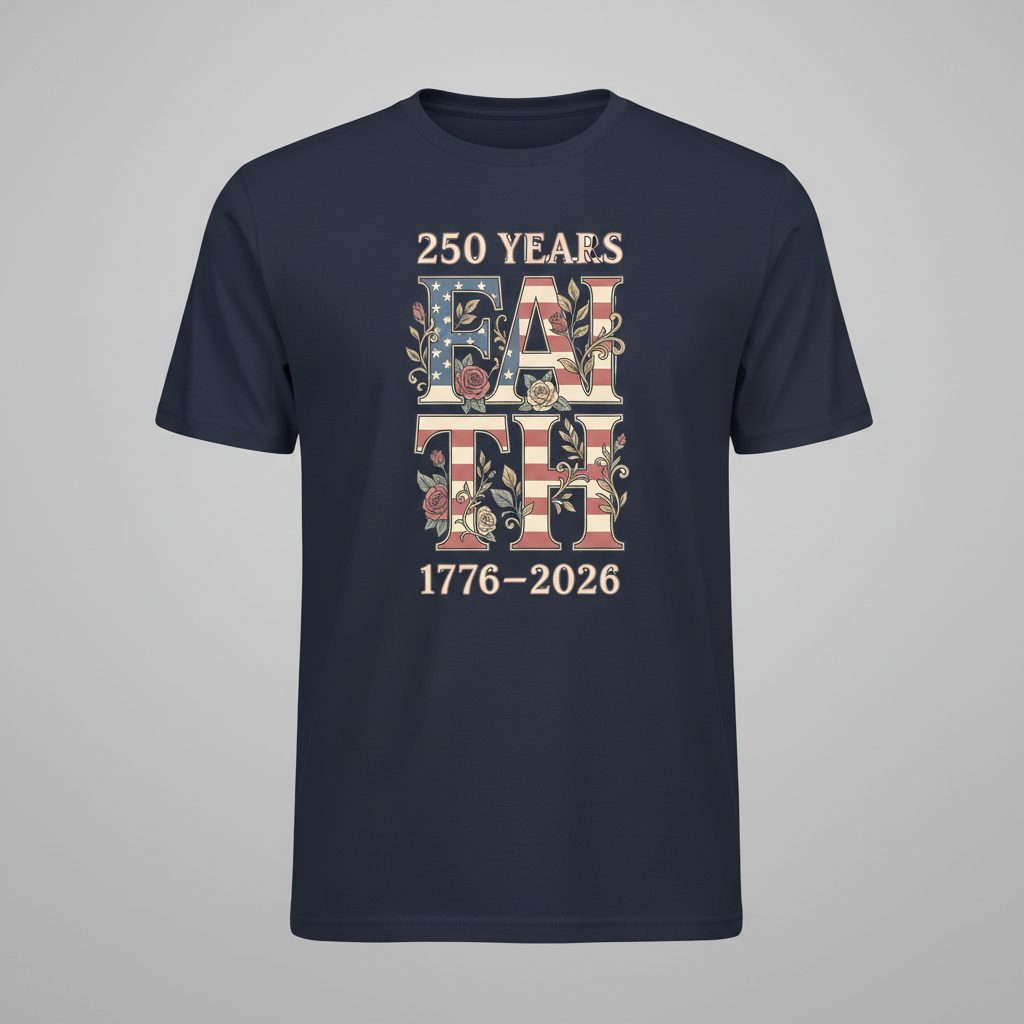Floral Faith — America 250 Heritage Tee