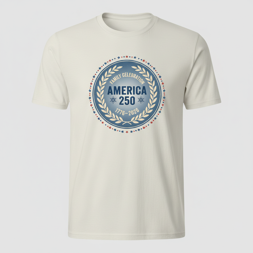 Family Celebration Seal – America 250 Commemorative Heritage Emblem (1776–2026) T-Shirt