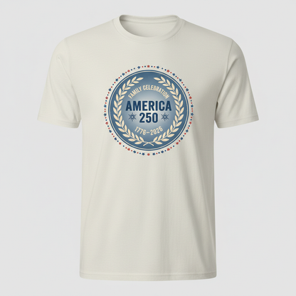 Family Celebration Seal – America 250 Commemorative Heritage Emblem (1776–2026) T-Shirt