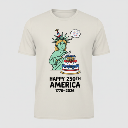 Happy 250th America — Birthday Celebration T-Shirt