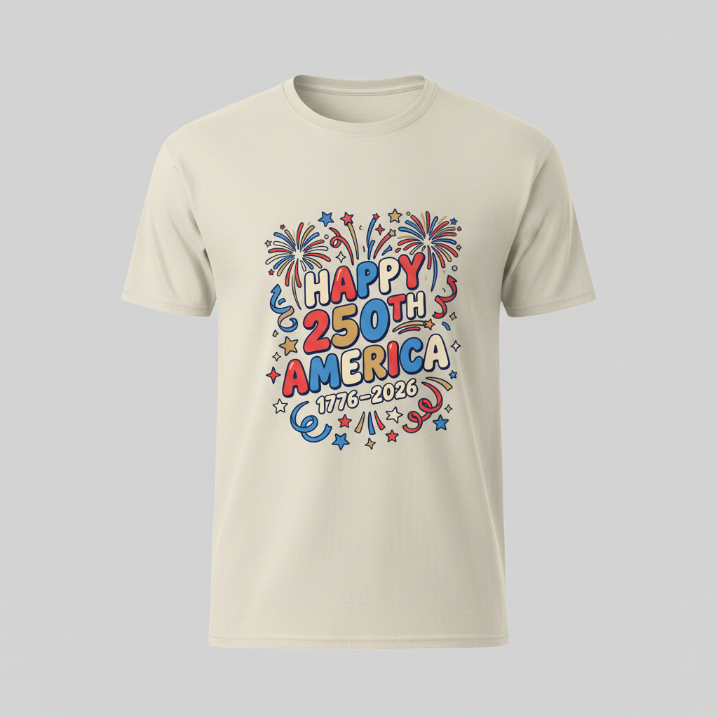 Happy 250th America — Independence Celebration 1776–2026 T-Shirt