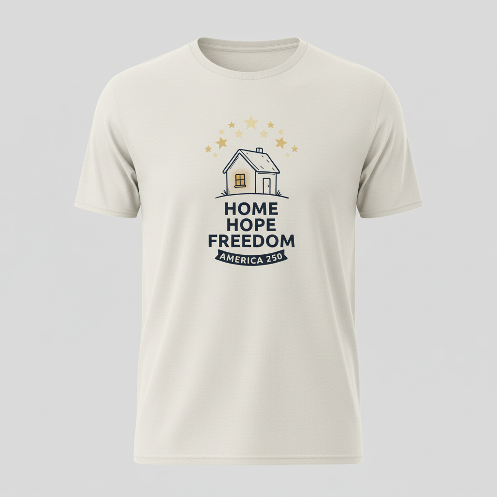 Home, Hope, Freedom — America 250 Tee