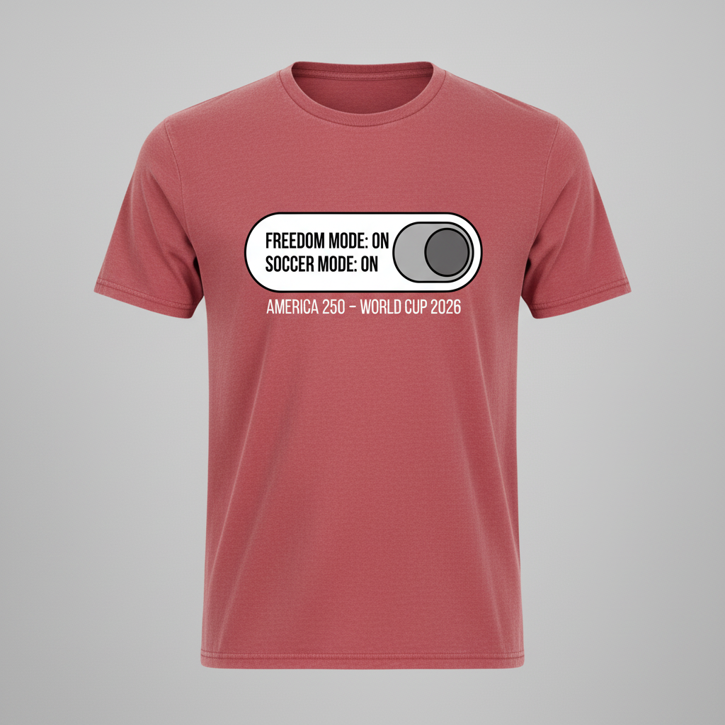 Freedom & Soccer Mode ON — America 250 World Cup Edition T-Shirt