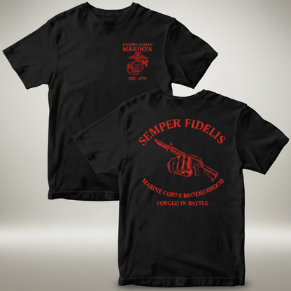 USMC "Semper Fidelis" Marine Corps Brotherhood Tactical Tee