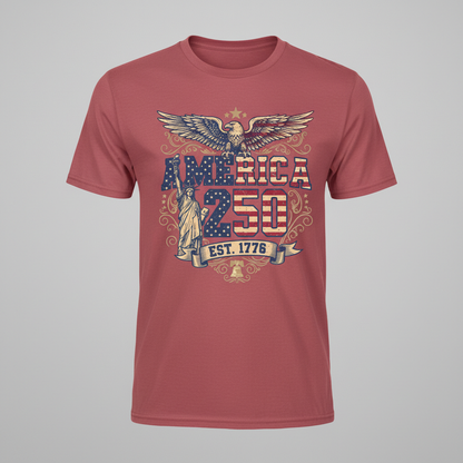 America 250 – Liberty & Eagle Crest T-Shirt