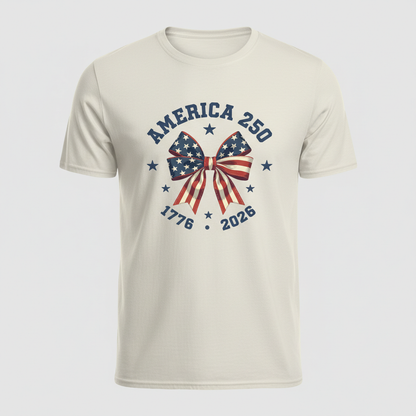 America 250 – Patriotic Bow Celebration T-Shirt